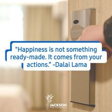 Picture with the quote Happiness is not something ready-made. it comes from your actions by Dalai Lama