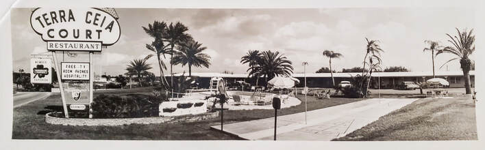 Picture of the Terra Ceia Court in Winter Haven, FL.  The start of the family hotel business. 