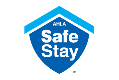 clickable link of the AHLA Safe Stay Logo